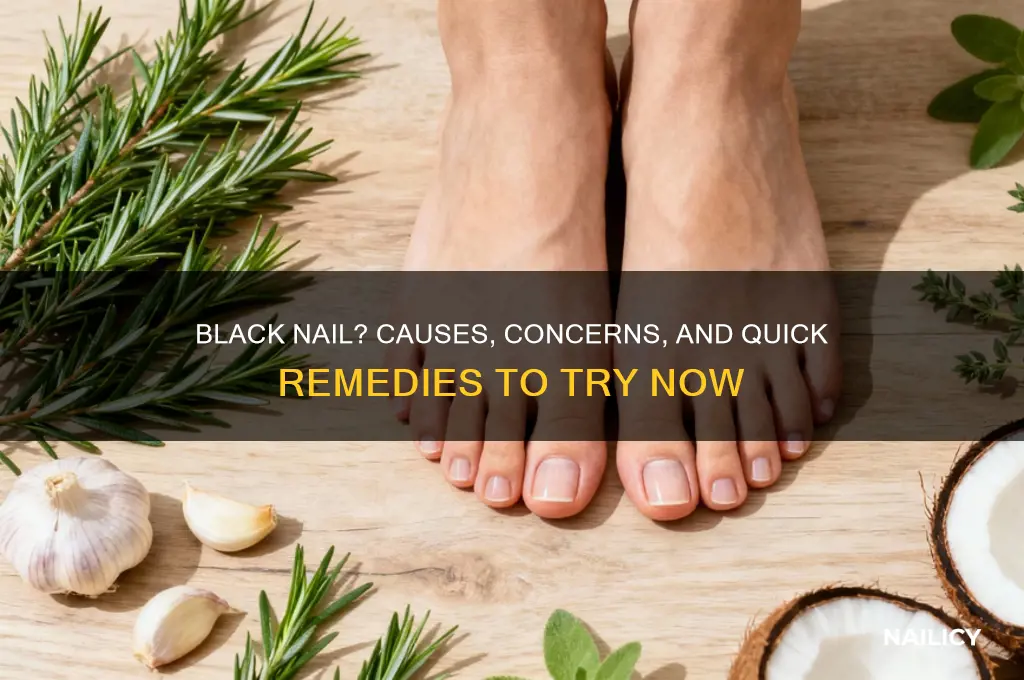 what to do if your nail turned black