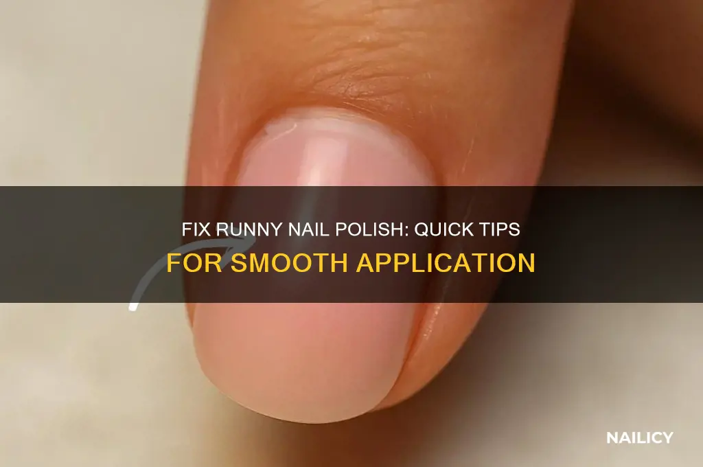 what to do if youre nail polish is runny