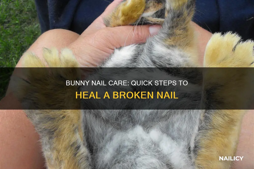 what to do is bunny breaks off nail