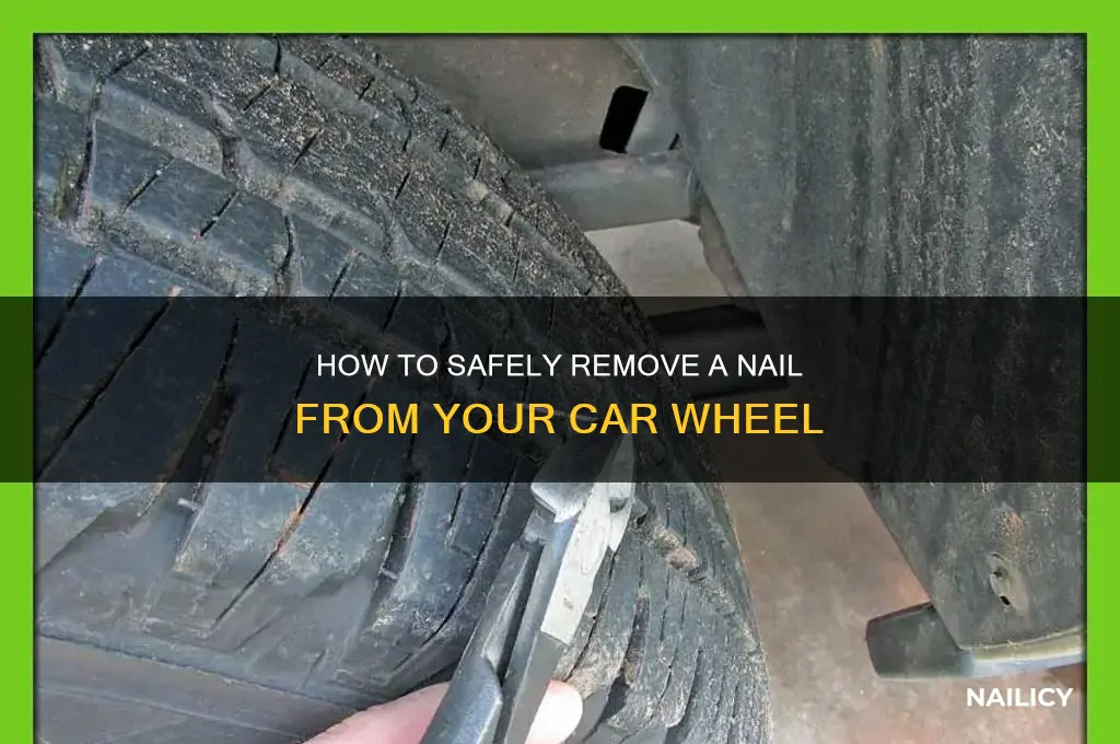 what to do nail in car wheel