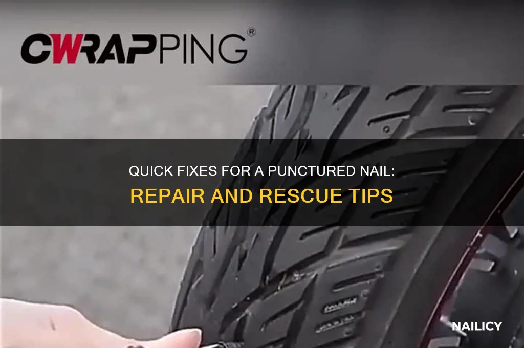 what to do punctured nail
