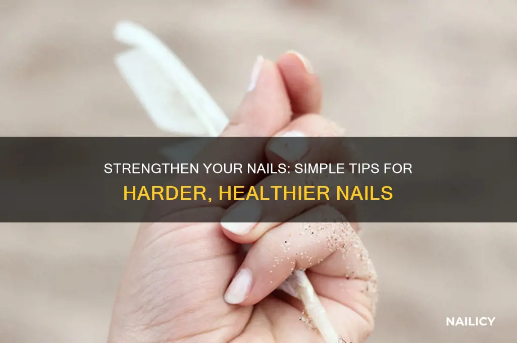 what to do to make your nails harder