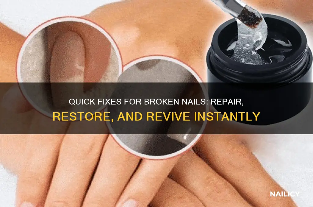 what to do when a nail breaks
