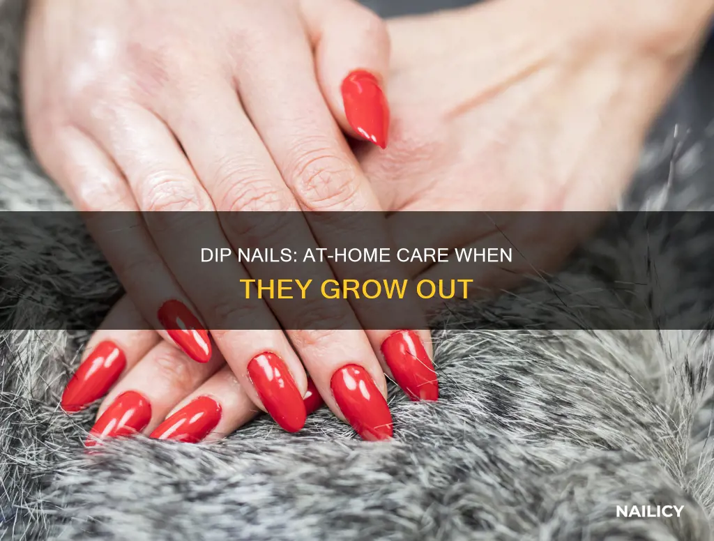 what to do when dip nails grow out at home