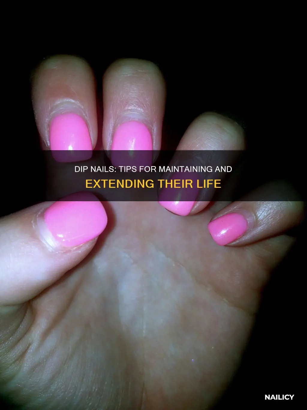 what to do when dip nails grow out