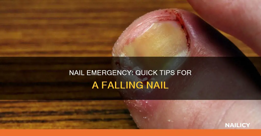 what to do when finger nail is falling off