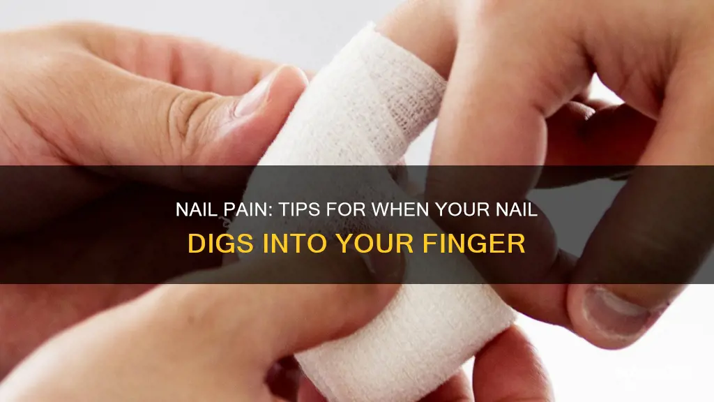 what to do when nail digs into side of finger