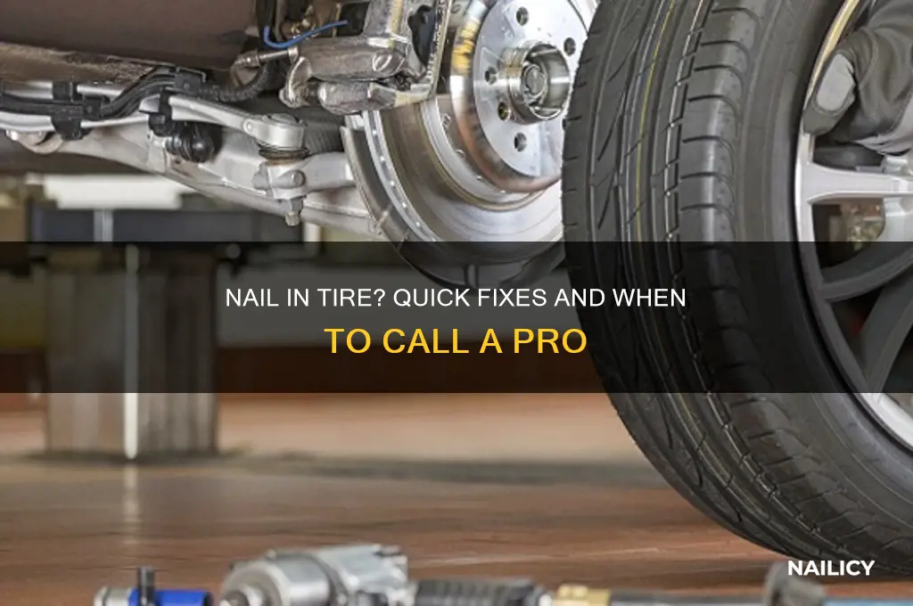 what to do when nail in tire
