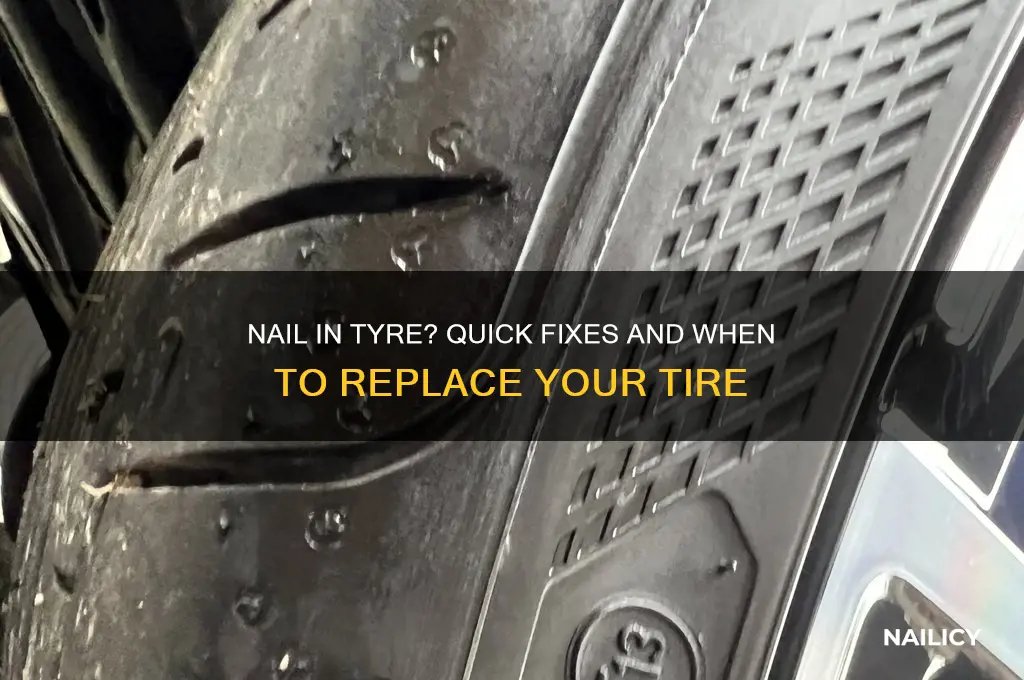 what to do when nail in tyre