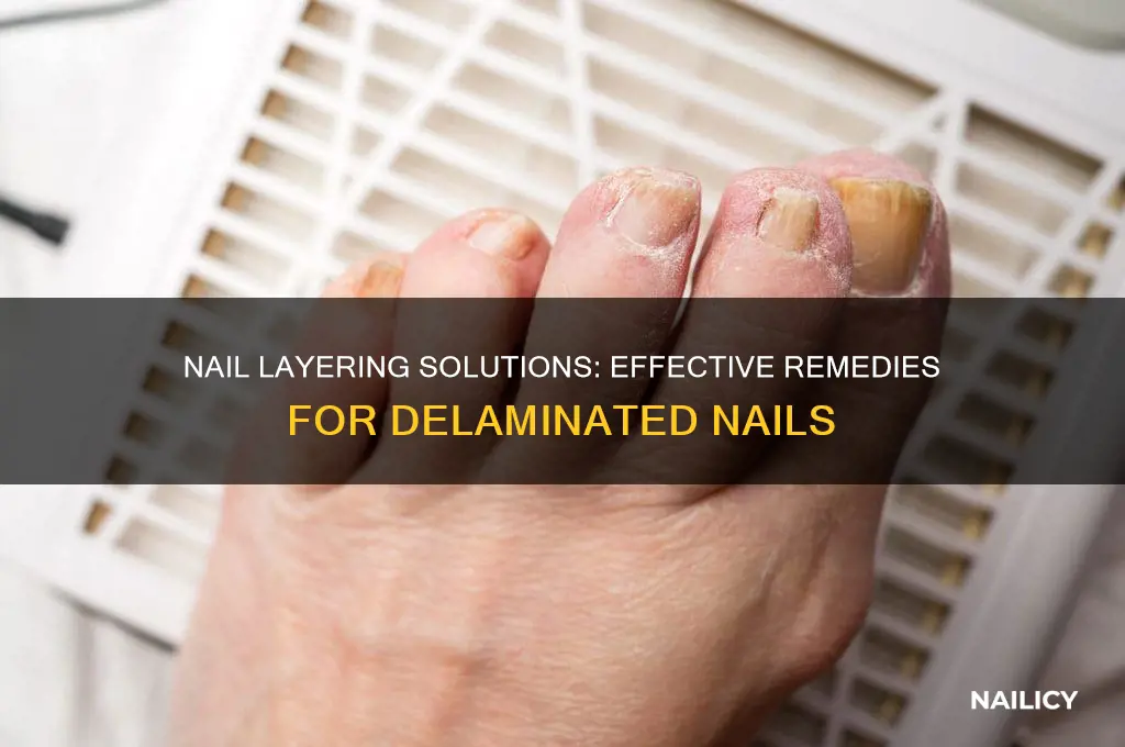 what to do when nails forming layers