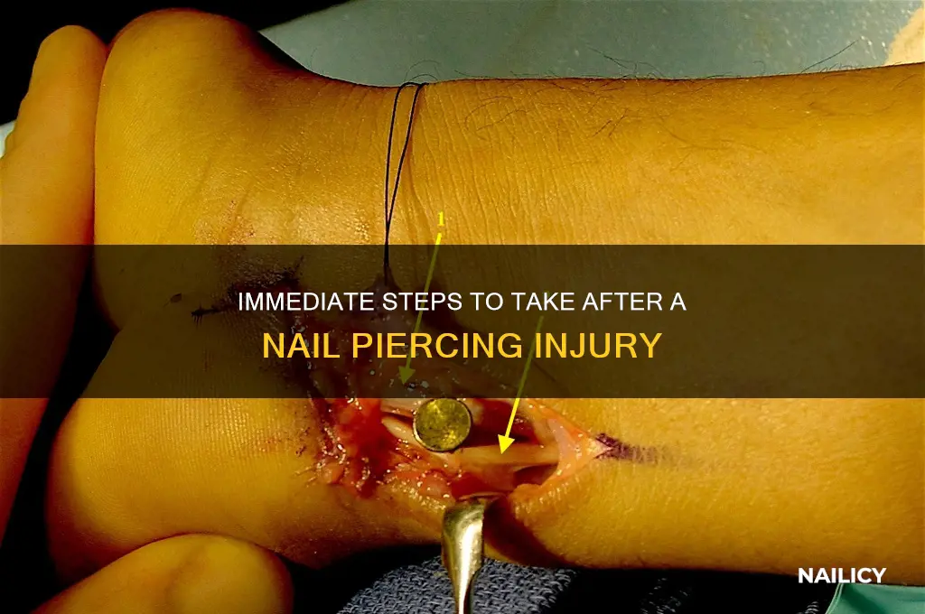 what to do when pierced by a nail