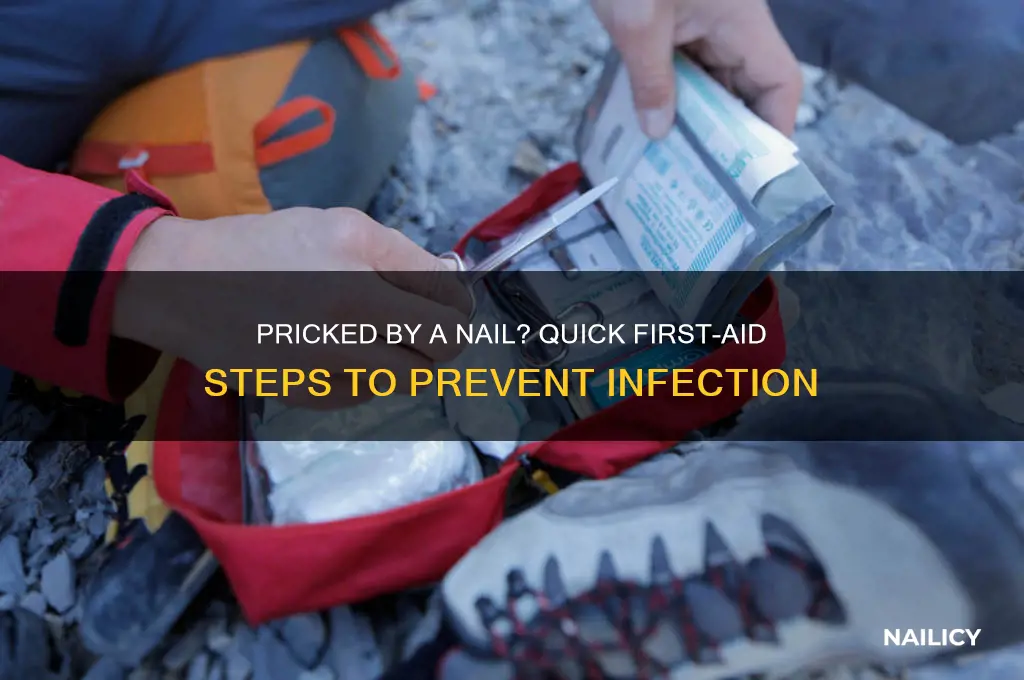what to do when pricked by a nail