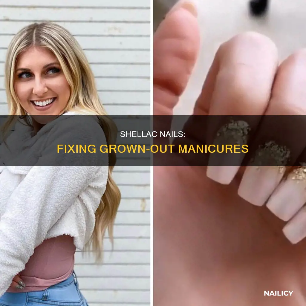 what to do when shellac nails grow out