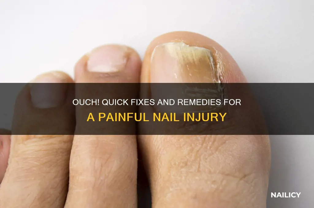 what to do when you hit your nail