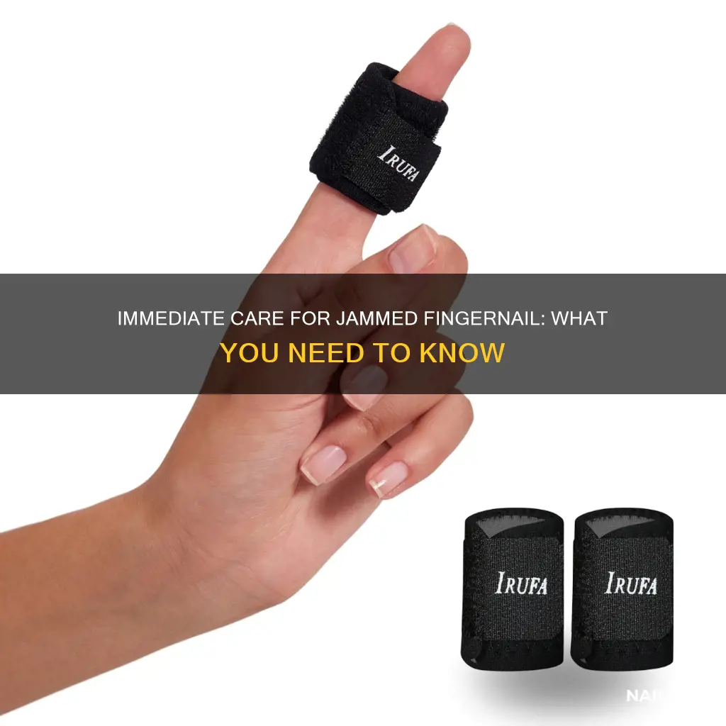 what to do when you jam your finger nail