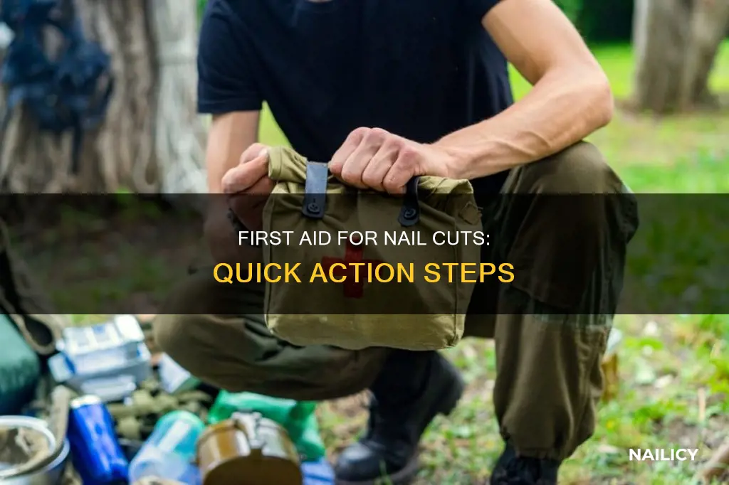 what to do when ypur cut by a nail