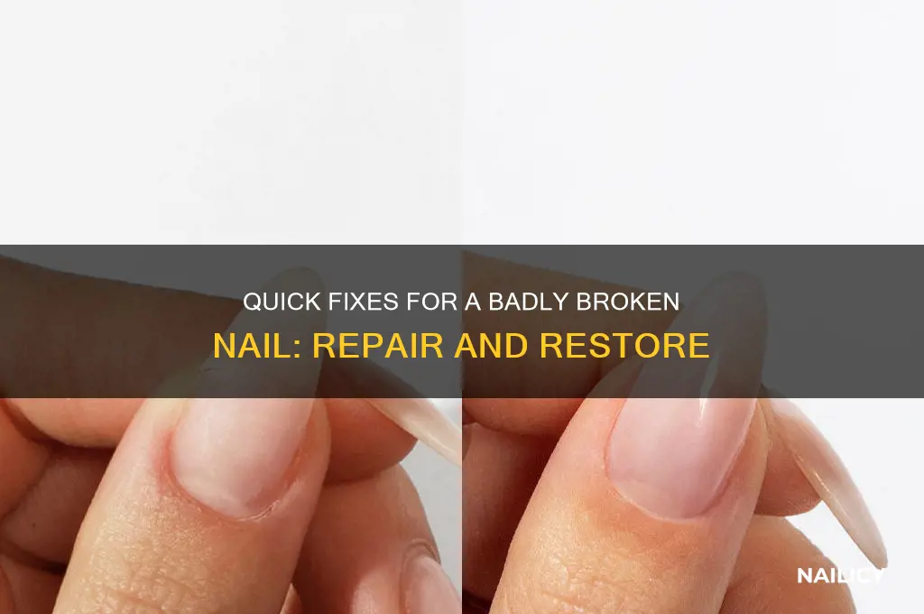 what to do with a badly broken nail