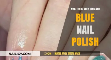 Creative Nail Art Ideas Using Pink and Blue Polish