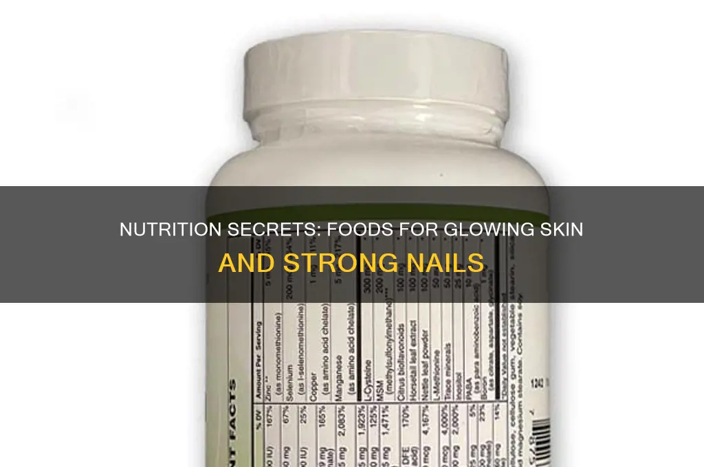 what to eat for healthy skin and nails