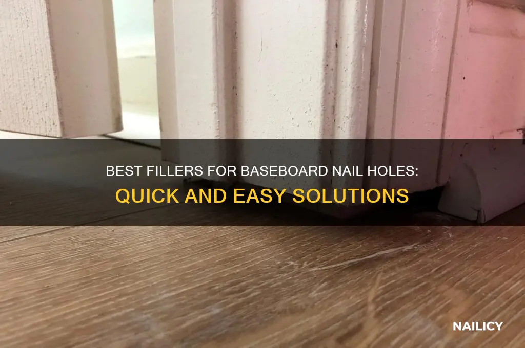 what to fill baseboard nail holes with