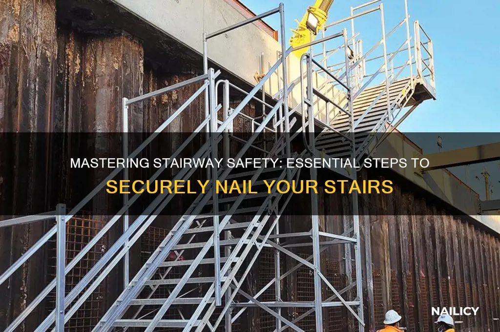 what to nail steps to on a stairway