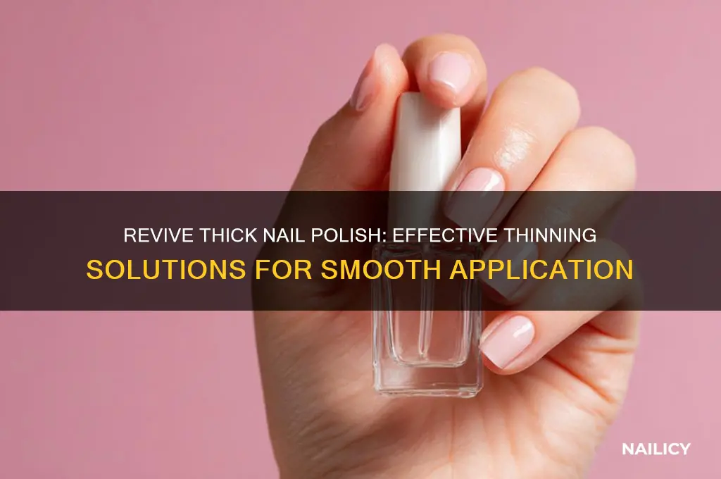 what to put in nail polish to thin it out