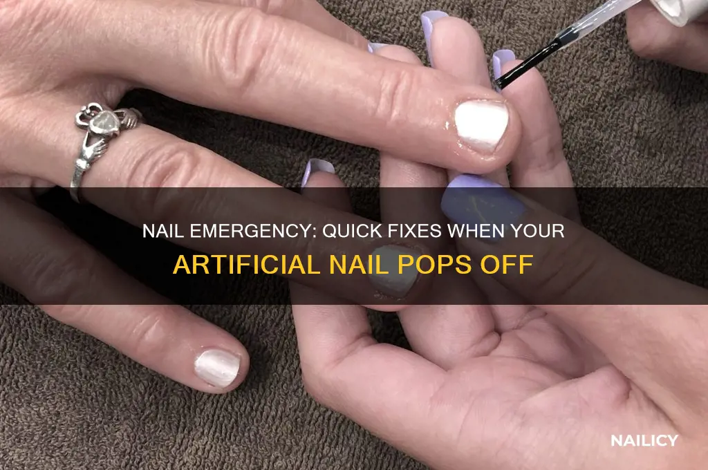 what to put nail if it comes off