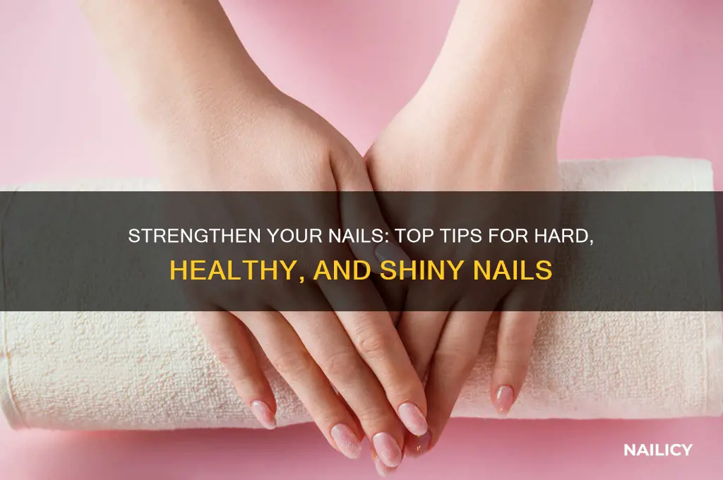 what to put on nails to make them hard