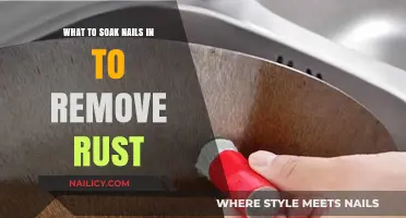 Removing Rust: Soak Nails in the Right Solution