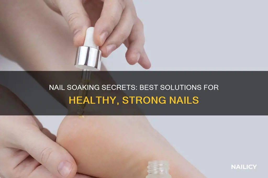 what to soak nails in