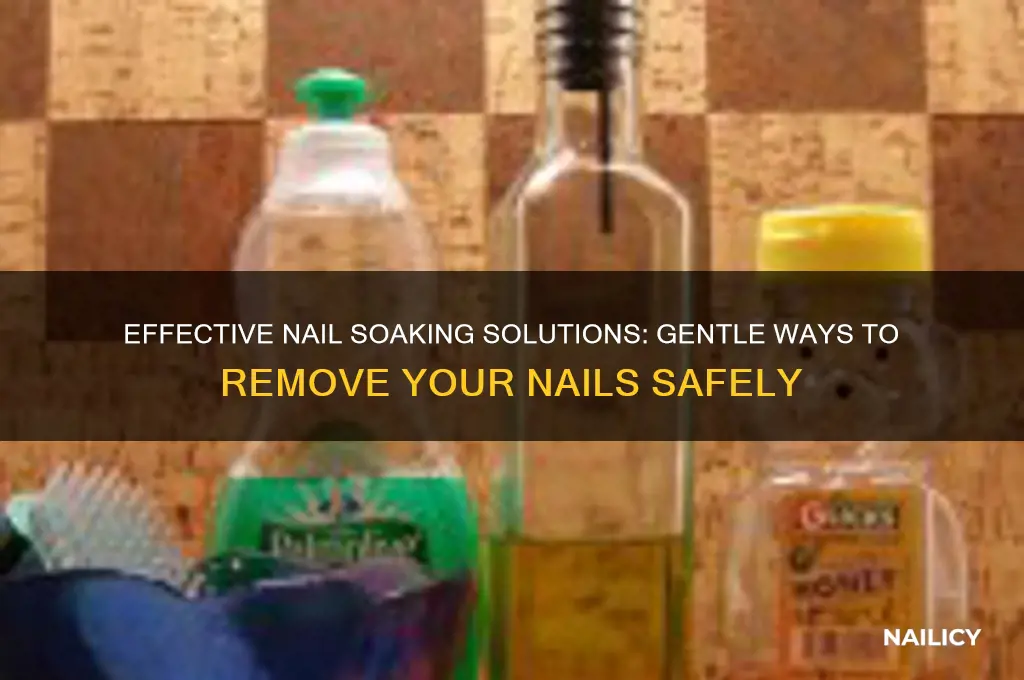 what to soak your nails off with