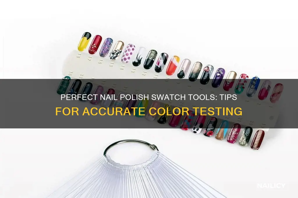 what to use for nail polish swatch