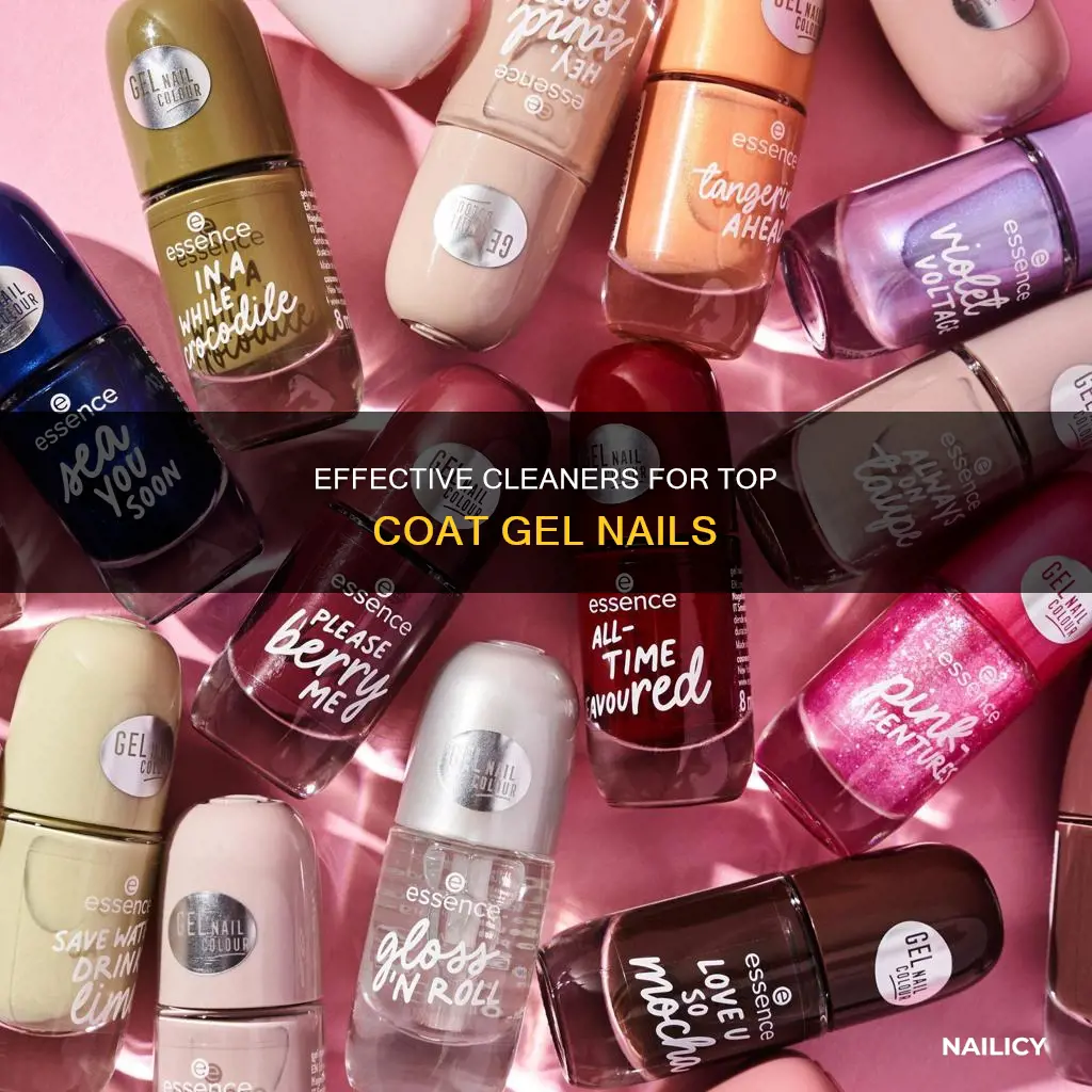what to use to clean top coat gel nail