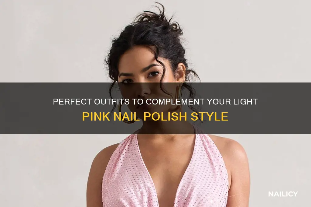 what to wear clothing with light pink nail polish