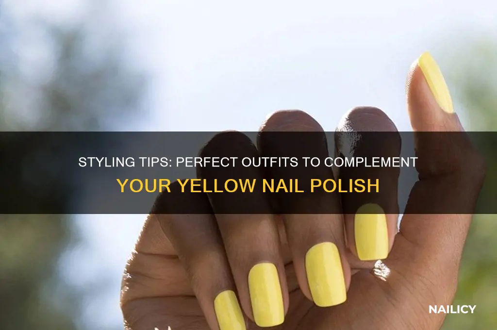 what to wear with yellow nail polish