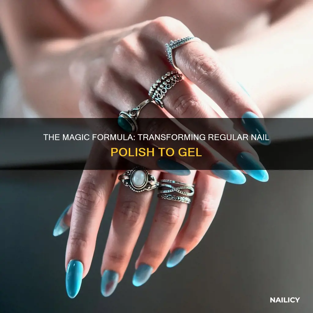 what turns regular nail polish into gel polish