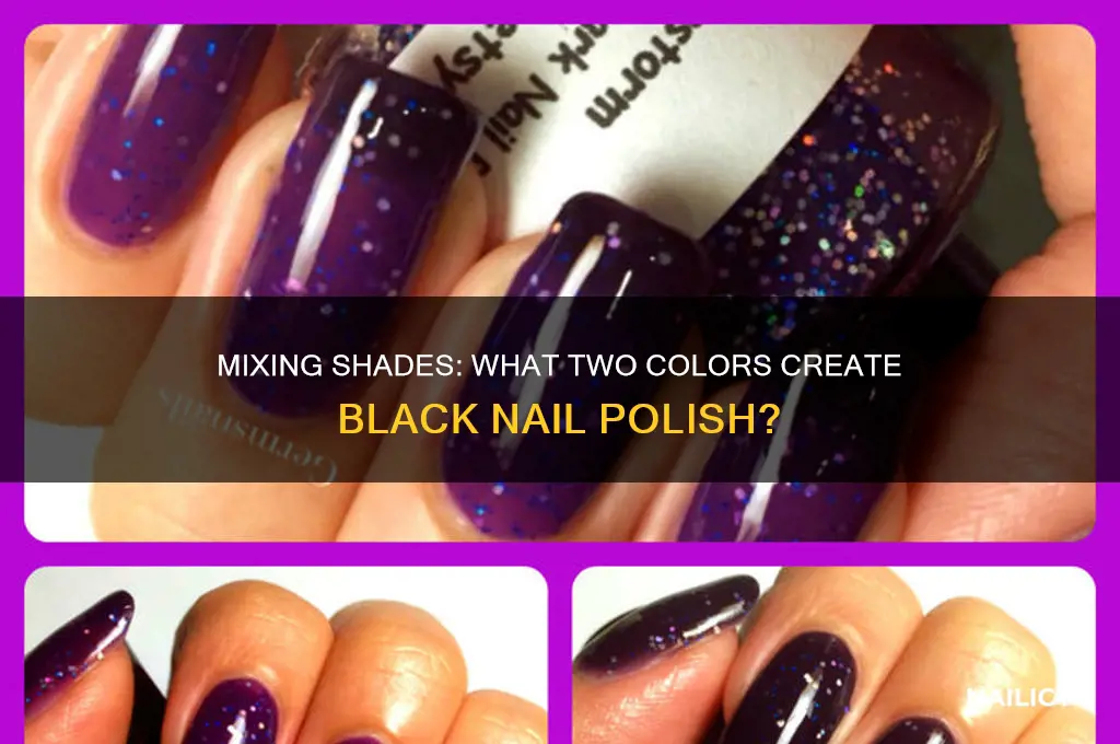 what two colors make black nail polish