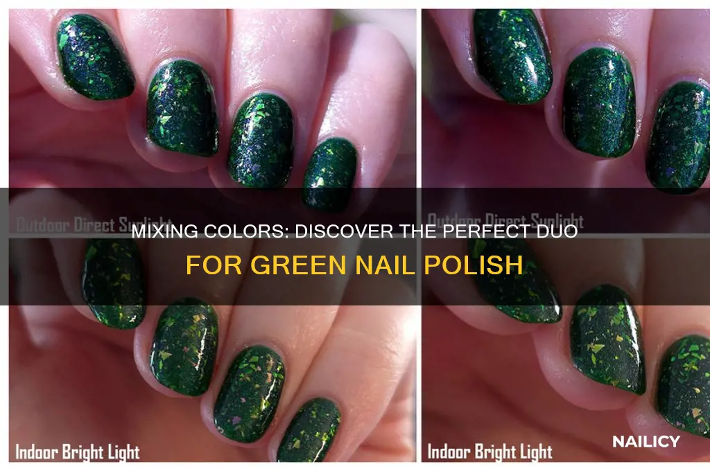 what two colors make green nail polish