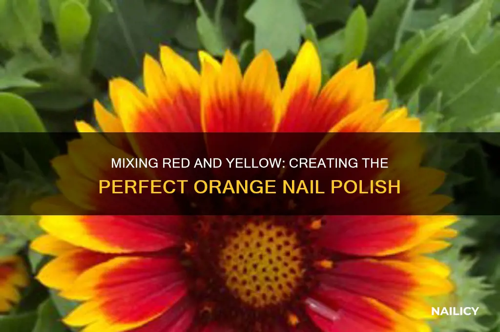 what two colors make orange nail polish