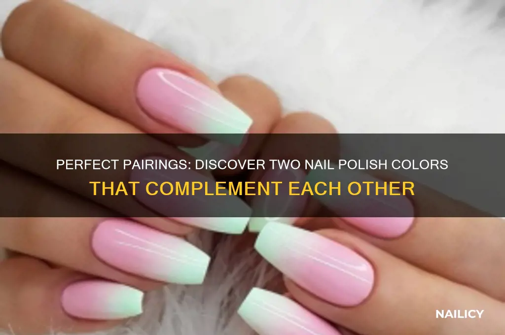 what two nail polish colors go together