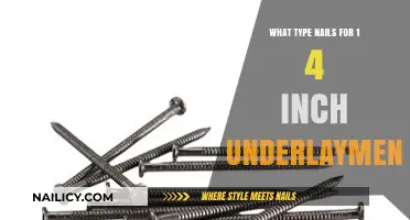Best Nails for 1/4 Inch Underlayment: Types and Tips for Installation