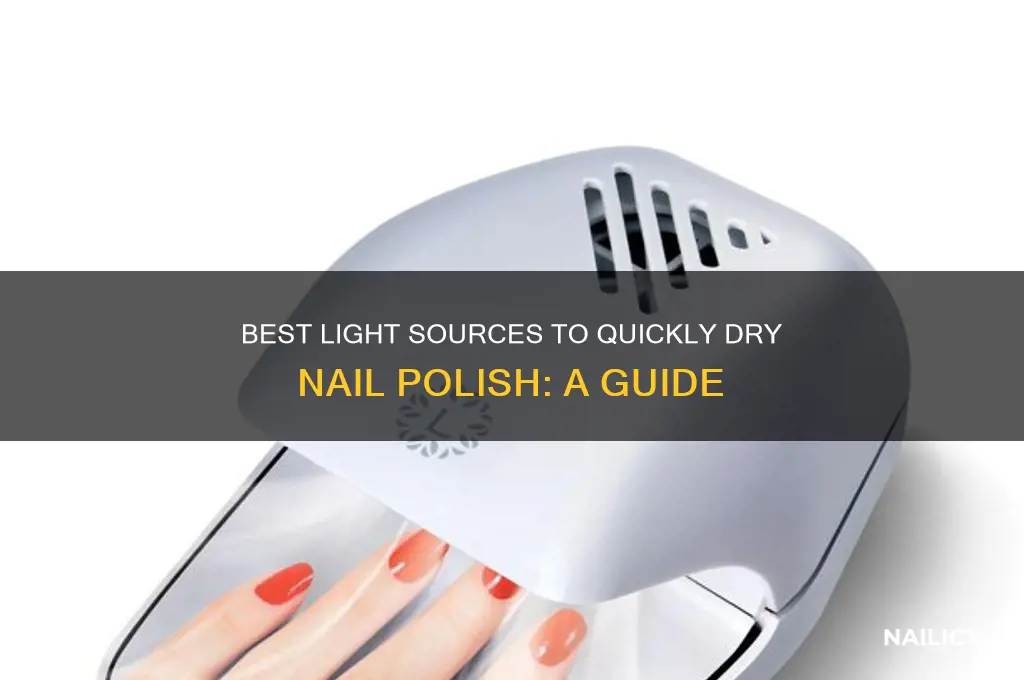 what type of light dries nail polish