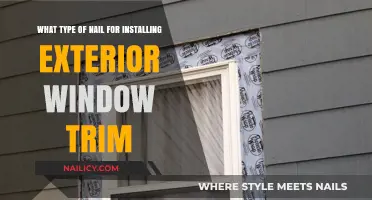 Choosing the Right Nails for Exterior Window Trim