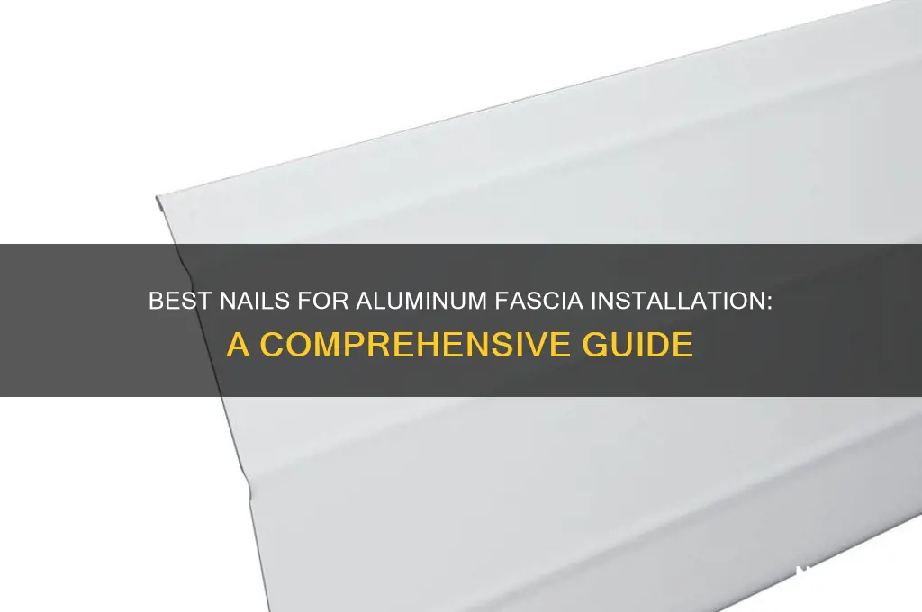what type of nails to install aluminum fascia