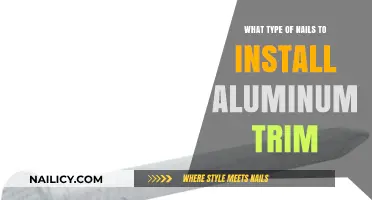 Choosing the Right Nails for Aluminum Trim Installation