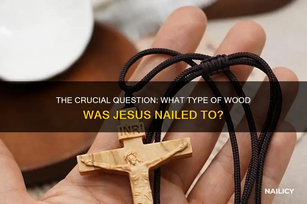 what type of wood was jesus nailed to