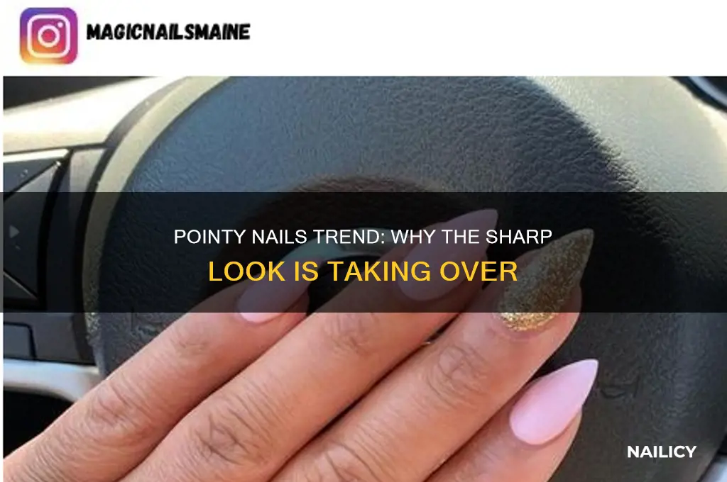 what up with pointy nails