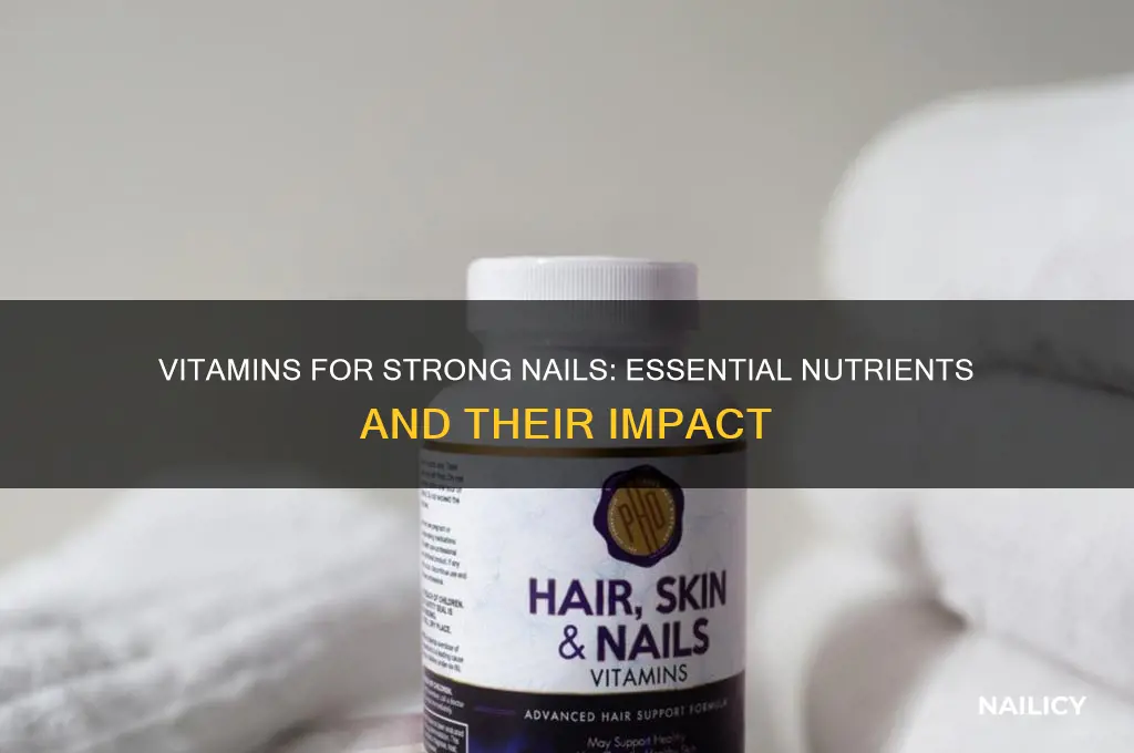 what vitamins affect nail or effect nails