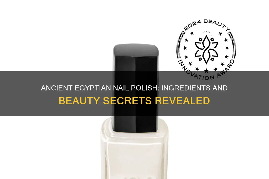 what was egyptian nail polish made out of