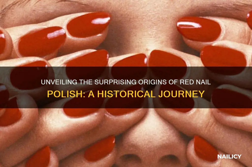 what was orignally painted in red nail polish